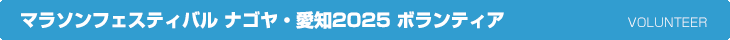 マラソンフェスティバル ナゴヤ・愛知2025 ボランティア
